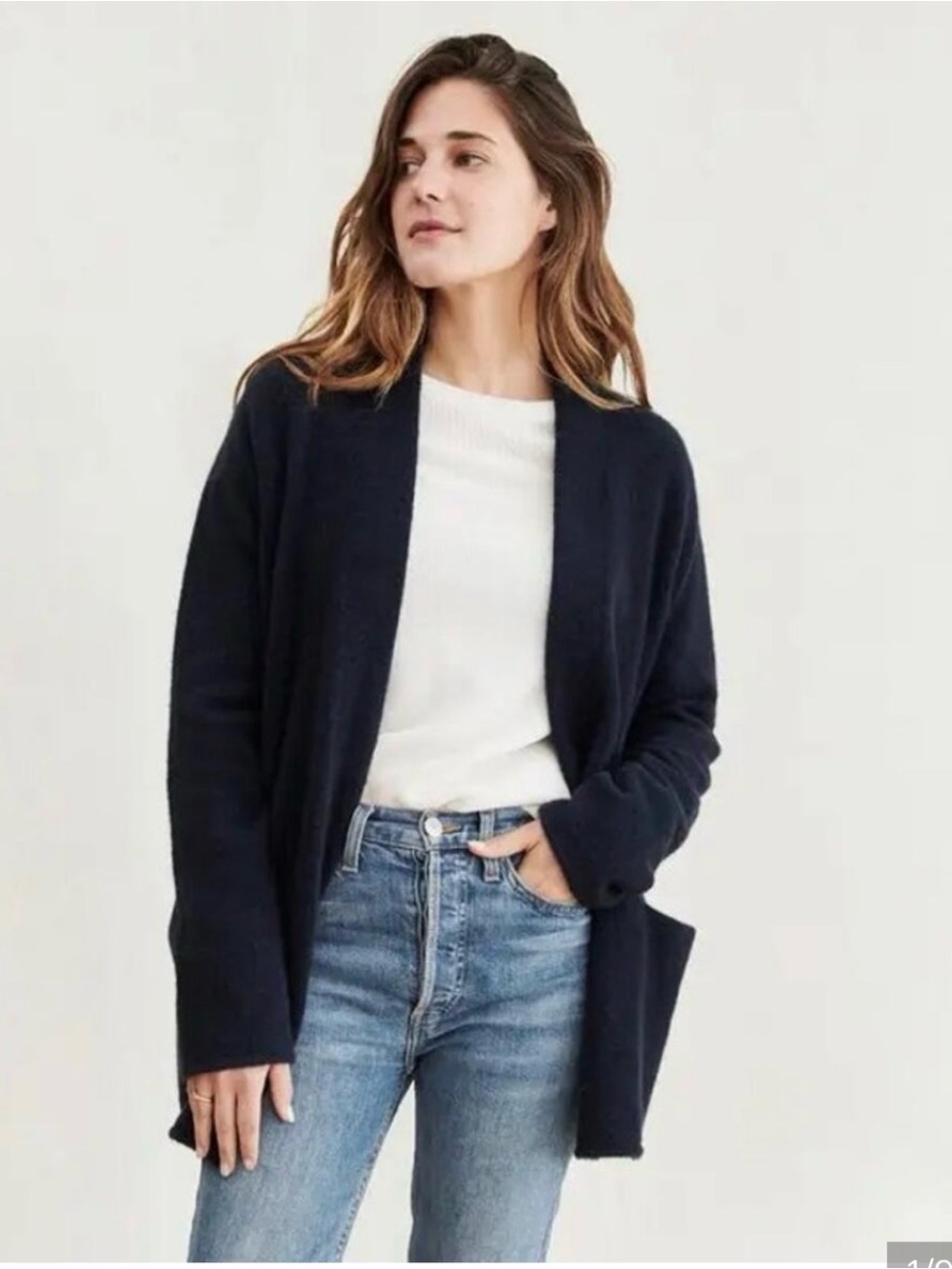 Jenni Kayne Black short sweater coat